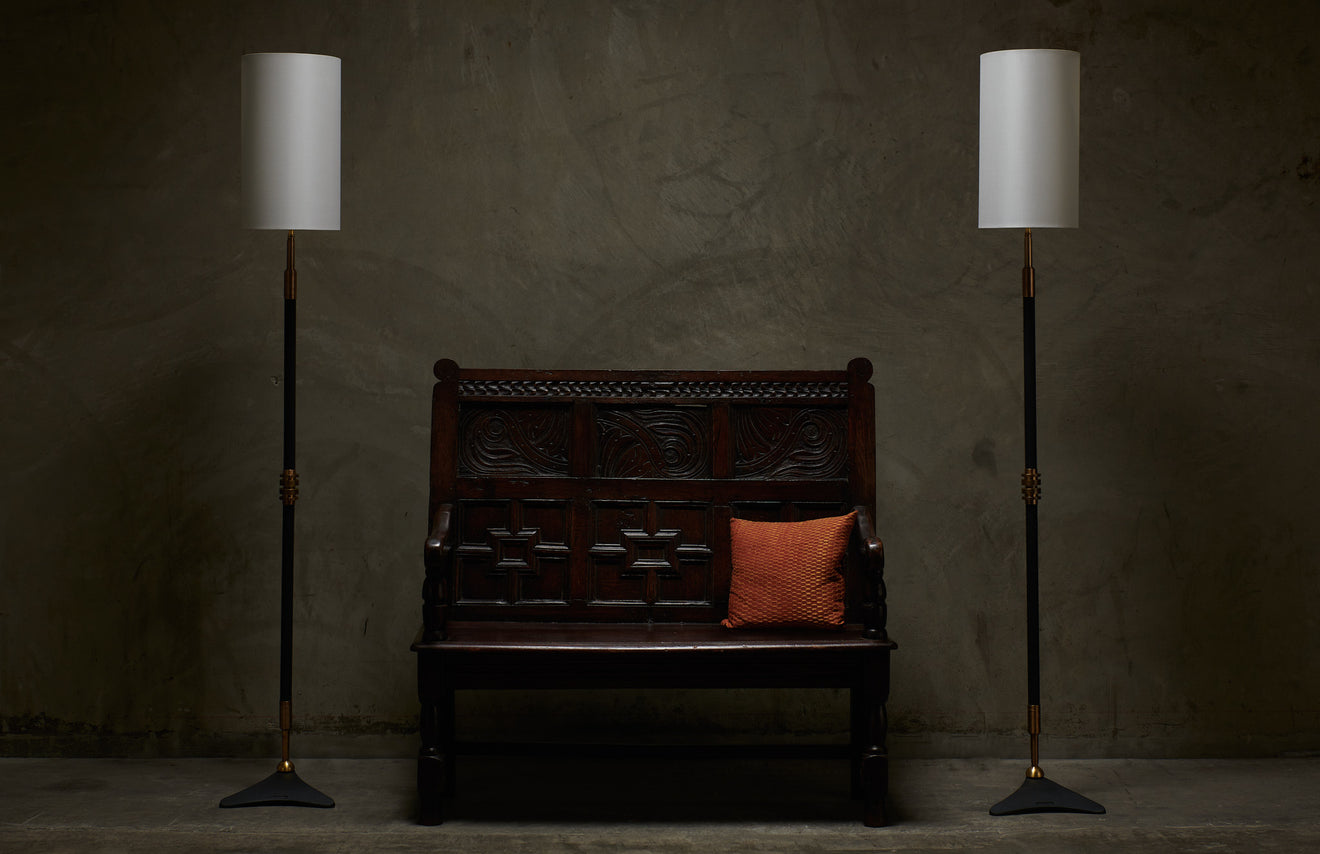 PAIR OF JACQUES LE FATALISTE FLOOR LAMPS BY GIANNI VALLINO